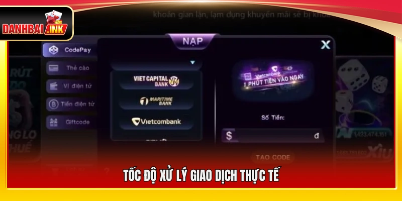 Nạp Tiền 789Club – Quy Trình Thực Hiện An Toàn Và Tiện Lợi 6 Thời gian xử lý các giao dịch trên thực tế